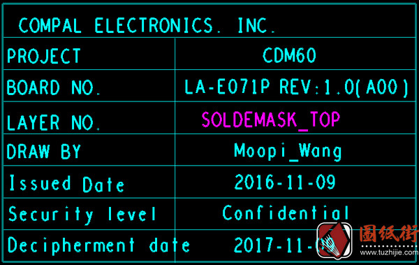 Dell 5280 LA-E071P CDM60 Rev 1.0戴尔笔记本点位图BRD