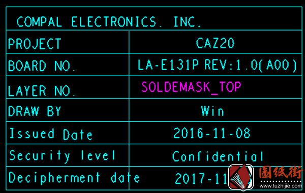 Dell 7480 CAZ20 LA-E131P Rev 1.0(A00)戴尔笔记本点位图BRD+CAD合集