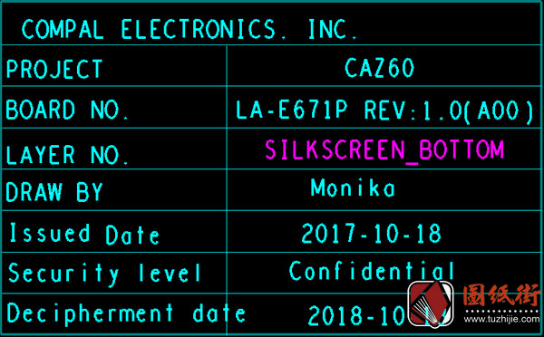 DELL XPS 13 9370 CAZ60 LA-E671P Rev1.0 戴尔笔记本点位图 BRD