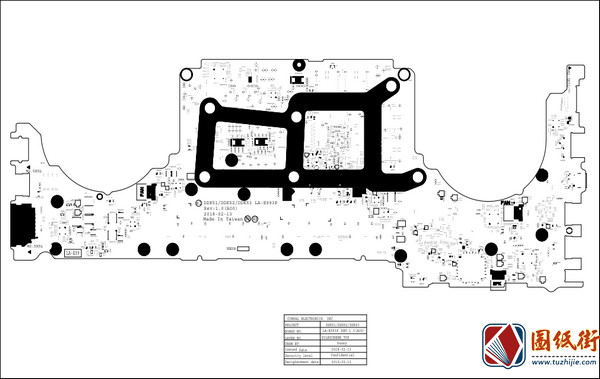 Dell G5 15 5587 DDK51/DDK52/DDK53 LA-E993P Rev 1.0戴尔笔记本点位图PDF
