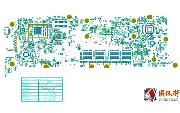 DELL XPS 13 9360 CAZ70 LA-F051P REV1.0 A00戴尔笔记本点位图PDF