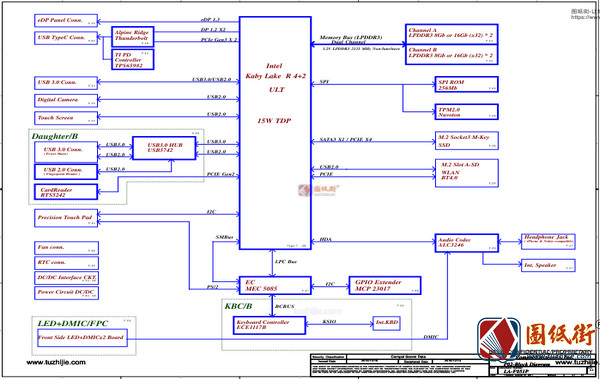 DELL XPS 13 9360 CAZ70 LA-F051P REV1.0 A00戴尔笔记本图纸