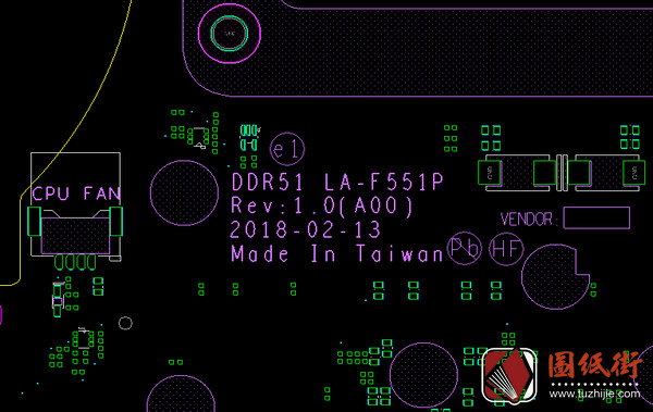 Dell Alienware 17 R5 LA-F551P LA-F552P LA-F553P Rev 1.0外星人笔记本点位图BRD+CAD+PDF