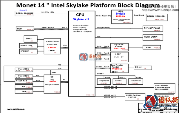 Dell Vostro 5460 Quanta JW8 DAOJW8MB6E0 REV 3A 戴尔笔记本图纸