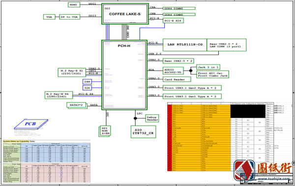 Acer Veriton M200 H310 ECS H31H4-AI Rev 1.0宏基主板（精英代工）图纸