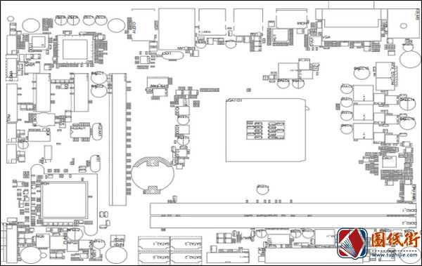 GIGABYTE GA-H110M-S2H REV 1.0技嘉主板位号图PDF