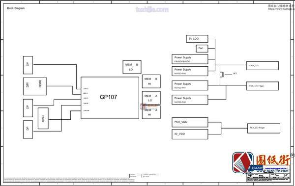 GALAX GTX1050Ti P75D Rev V10 影驰显卡图纸