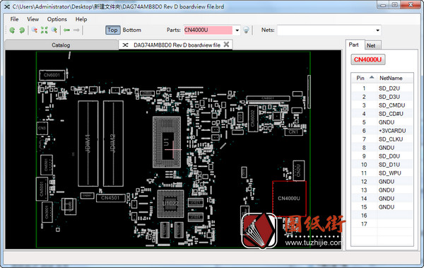 Hp 15-cc050wm DAG74AMB8D0 Quanta G74A REV C_D惠普笔记本点位图BRD