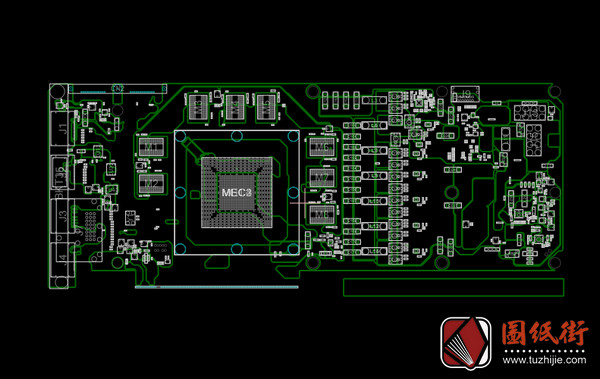 nVidia GeForce GTX1080 PG413 GP104 1G413-A00显卡点位图