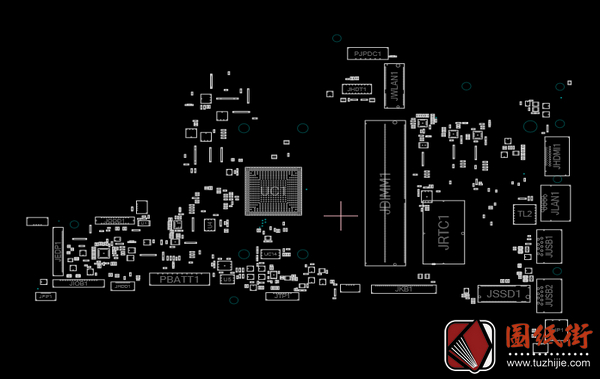 LA-H872P Rev: 1.0 (A00)笔记本点位图.CAD
