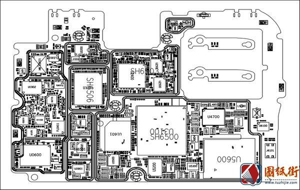 红米RedMI K30S Ultra手机维修图纸-主板元件位号图