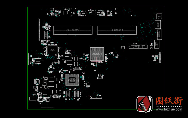 Acer Aspire E5-511 A5WAM LA-B981P DIS Rev 0.1宏基笔记本主板点位图