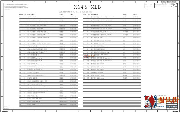 Apple iMac 27 5K Retina A1419 820-00609-A X646 MLB苹果电脑主板图纸