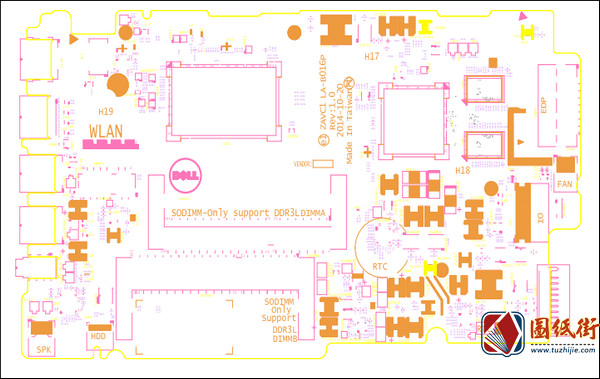 Dell 15 5000 5548 LA-B016P R1.0戴尔笔记本点位图BRD+CAD+PDF