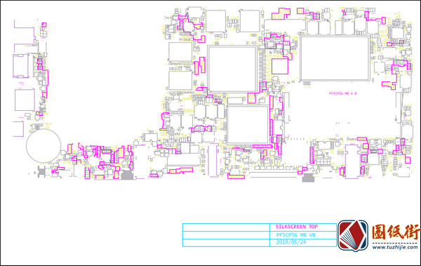 PF5CP5G_MB_VB REV A笔记本主板维修点位图CAD