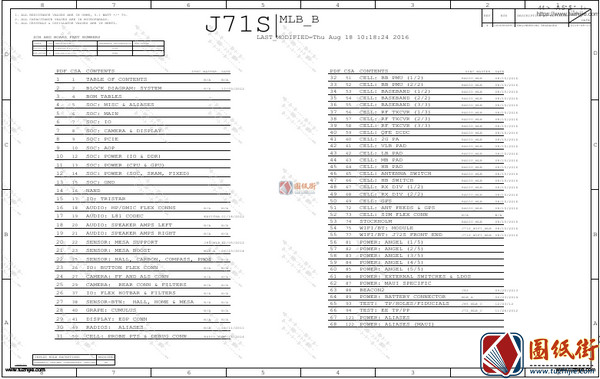 iPad5 A1823（4G）820-00724平板电路原理图纸