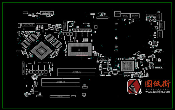 HP Omen 17-W 17T-W Quanta G37A惠普笔记本主板点位图