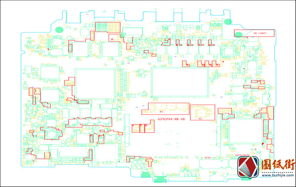 械机师T90-TB T90-TA GI5CPXX笔记本电脑主板点位图CAD+PDF