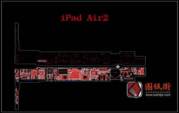 iPad Air 2平板PCB点位图下载-图纸街-让维修更容易！