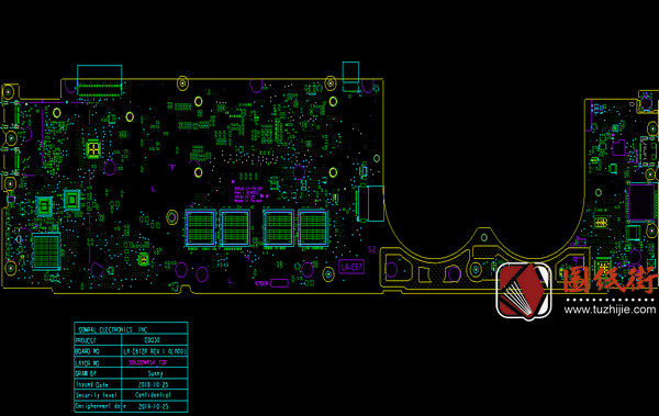 Dell XPS 13 9380 LA-E672P Rev: 1.0 ( A00)戴尔笔记本电脑点位图PDF+BRD