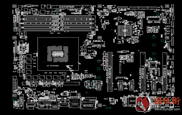 Asus Z370华硕电脑主板点位图