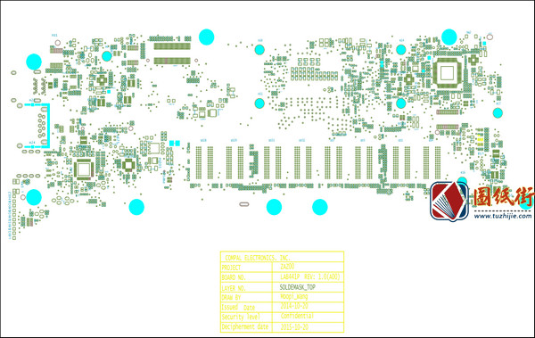 LA-B441P ZAZ00戴尔笔记本主板点位图PDF