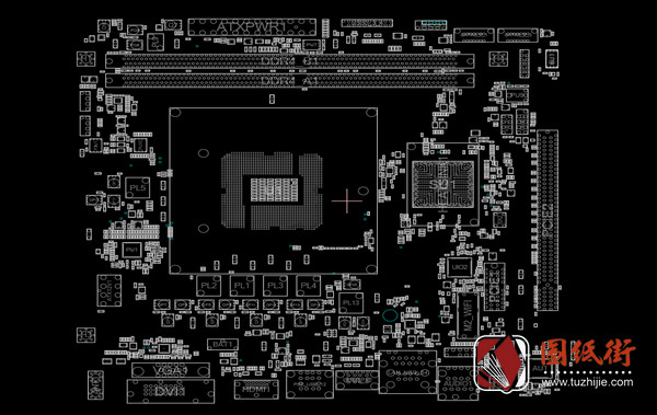 ASROCK H410M-HDV华擎电脑主板维修点位图