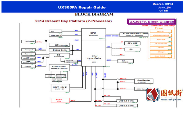 U305FA_UX305FA华硕笔记本维修资料下载