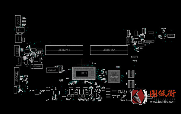 ThinkPad L480_L580 NM-B461联想笔记本主板点位图