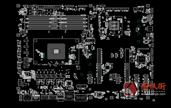 ASRock X370 GAMING X电脑主板点位图