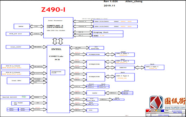 ASUS Z490-I Gaming电路图纸