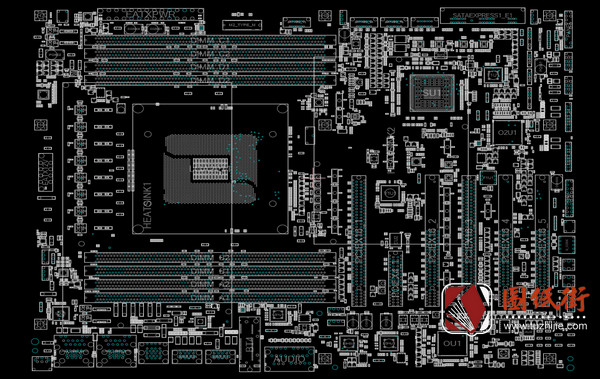 X99-DELUXE台式电脑主板点位图