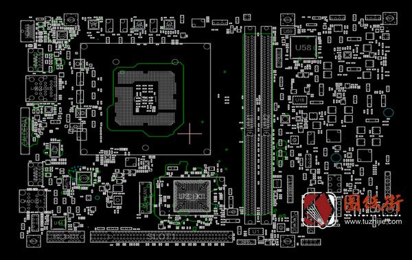 Alienware X51 R3外星人电脑主板CAD点位图