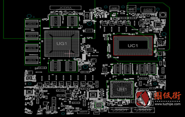 LA-H351P外星人笔记本点位图CAD