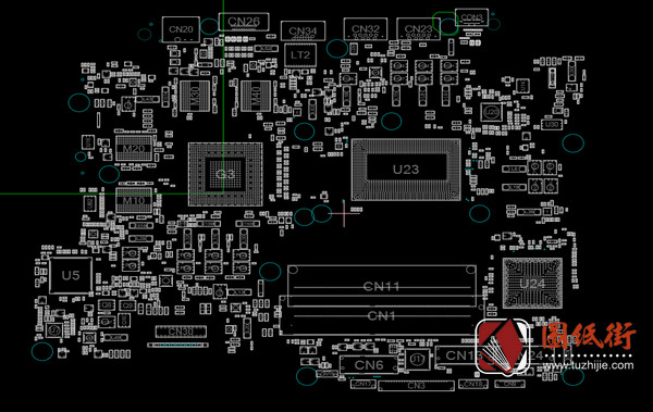 GI5KN4A主板维修点位图CAD