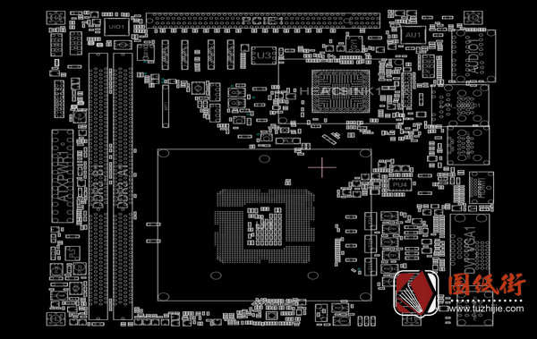 B85M-ITX台式电脑主板点位图
