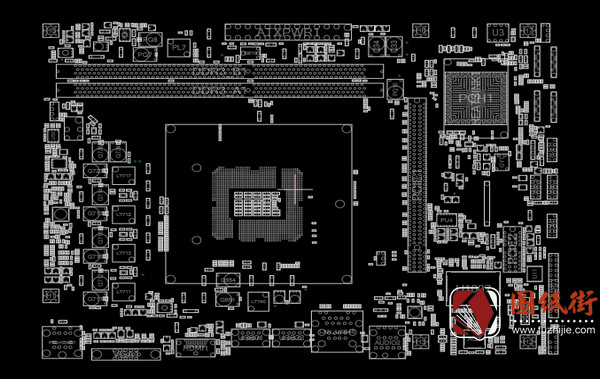 ASRock H61M-HGS台式电脑主板点位图