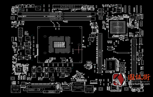 ASRock H61M-PS 台式电脑主板点位图