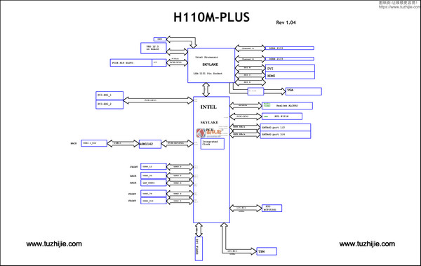 H110M-PLUS主板维修图纸