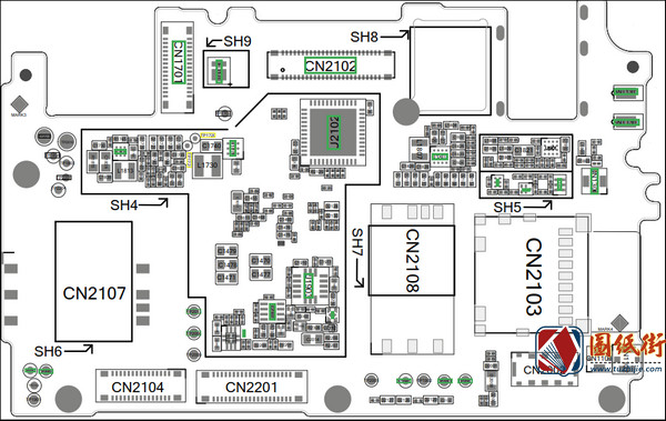 OPPO A33手机主板维修图纸 电路图+位号图