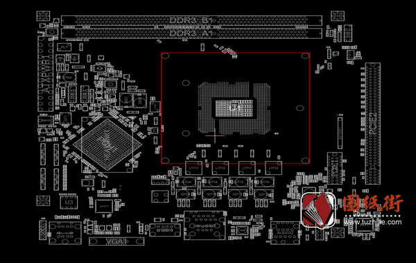 H61M-XT PLUS台式电脑主板点位图