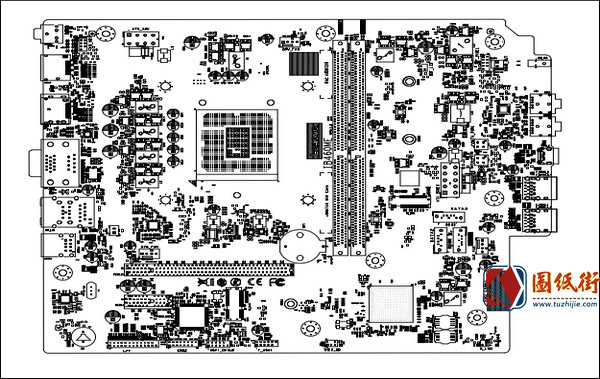 14IMB05 B460H6-LD台式电脑主板点位图