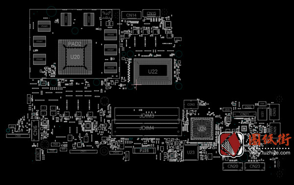 Acer Predator Helios 500 PH517-51 Quanta ZGQ DA0ZGQMBCF REV F掠夺者笔记本点位图CAD