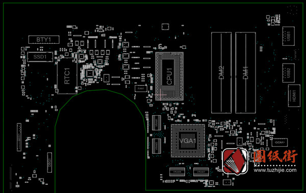 Acer Aspire VN7-572 RAYLEIGH_SL 14306-1M REV : -1M宏基笔记本主板点位图BRD