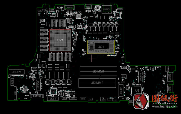 Acer Nitro 5 暗影骑士擎AN515-58 Compal HH514 LA-L974P R1.0宏基笔记本电脑主板点位图BDV