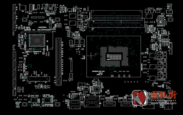 华硕H110-M-K20CD-DP_ MB REV1.02 台式电脑主板点位图FZ