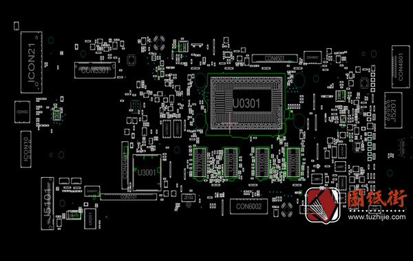 Acer Swift 3 SF314-51 TravelMate X349-M CA4DB宏基笔记本主板CAD点位图