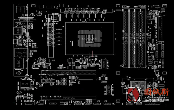 GA Z490M GAMING X REV1.06B技嘉台式电脑主板TVW点位图