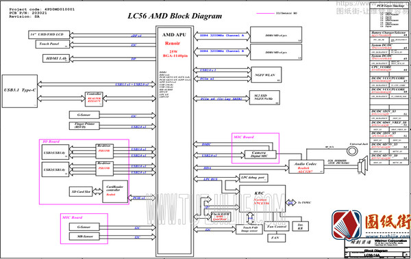 Lenovo IdeaPad Flex 5-14ALC05 LC56-14A 203021-1联想笔记本电脑主板图纸