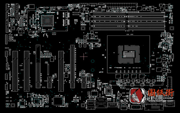 B150-PLUS电脑主板点位图